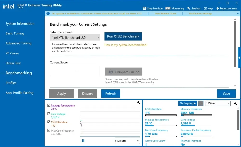 Intel Extreme Tuning Utility (Intel XTU)