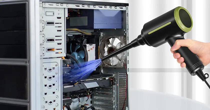 PC cleaning blow dust