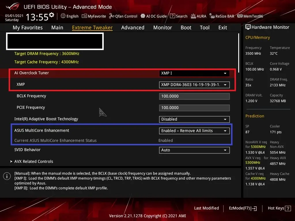 ram xmp profile