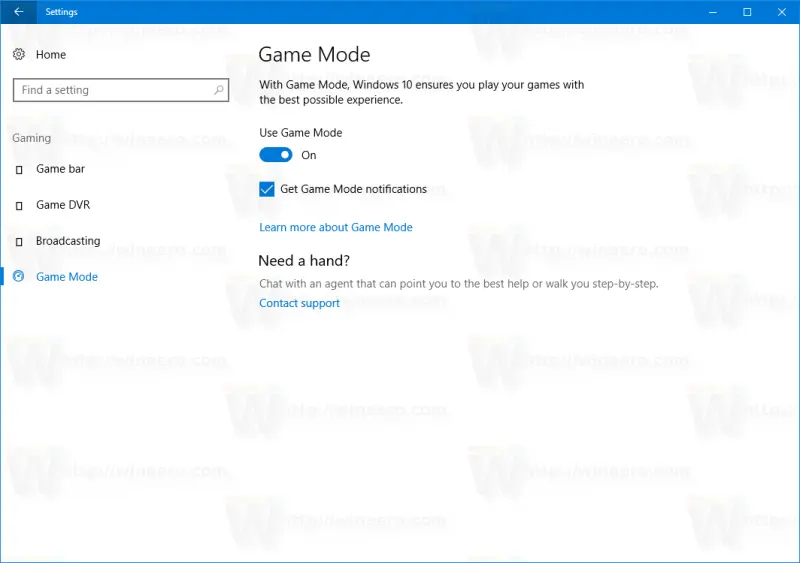 windows 10 game mode notifications