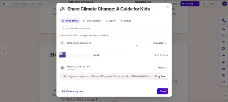 invite others to collaborate with you