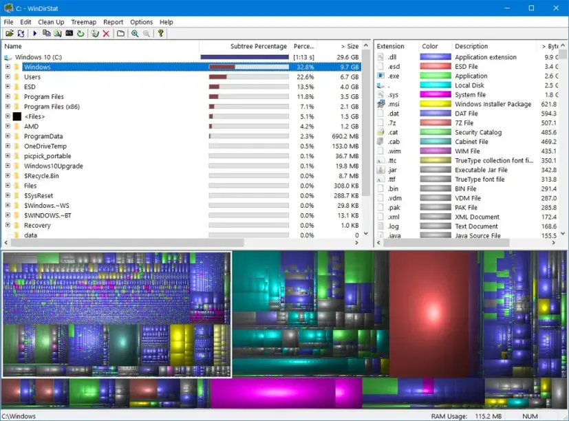 windows 10 windirstat