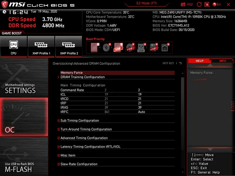 MSI-bios