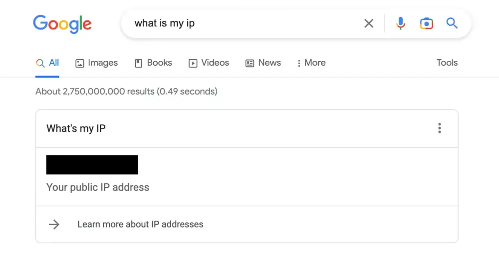 public IP address