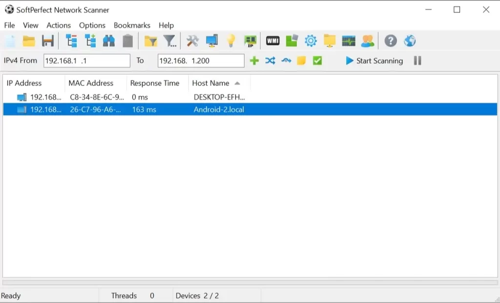 SoftPerfect Network Scanner