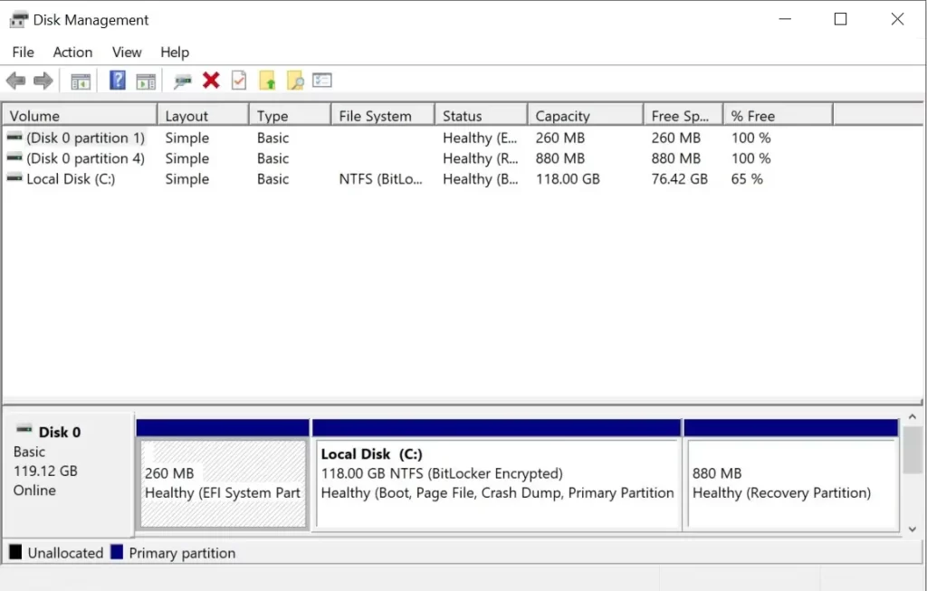 Windows Disk Management