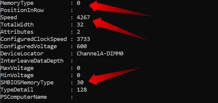 checking the specs of currently installed ram