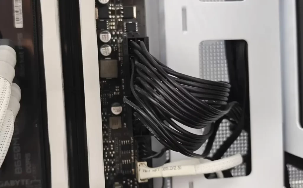Plug all the cables