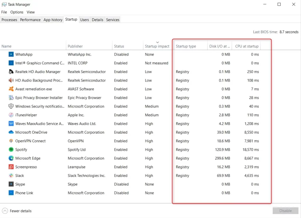 new-startup-columns