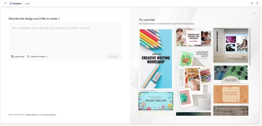 Microsoft Designer is a newly launched AI-powered graphics design tool