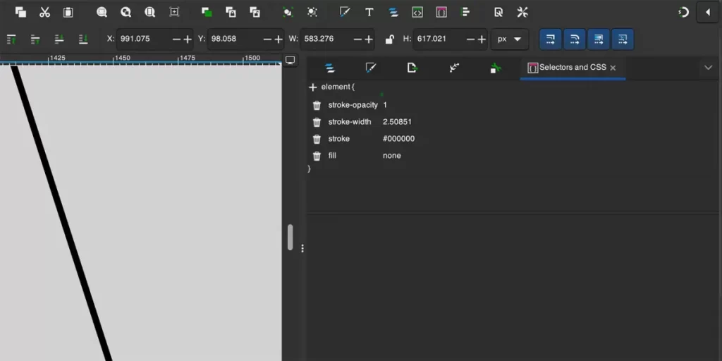 Επιλογείς CSS του Inkscape