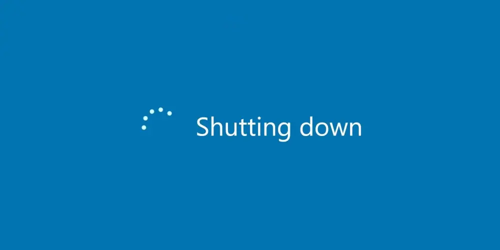 Οθόνη «Τερματισμός» των Windows